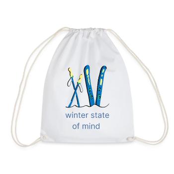 winter state of mind - Turnbeutel - Weiß - Vorne