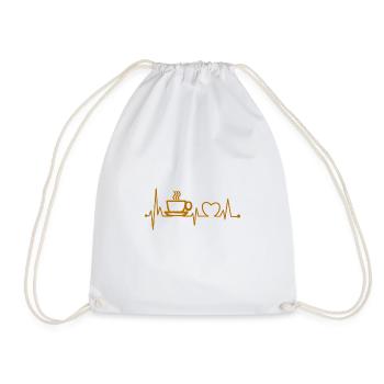 Café café café café cadeau caféine - Sac de sport léger - blanc - Devant
