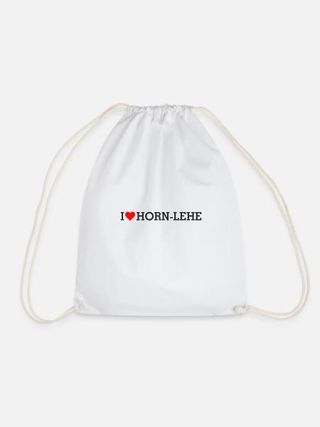 I LOVE BREMEN HORN LEHE B - Turnbeutel - Weiß