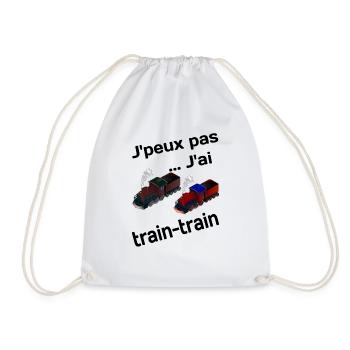 J'peux pas, j'ai train train - Sac de sport léger - blanc - Devant