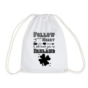 Irlande Heart Irlande Cadeau - Sac de sport léger - blanc - Devant