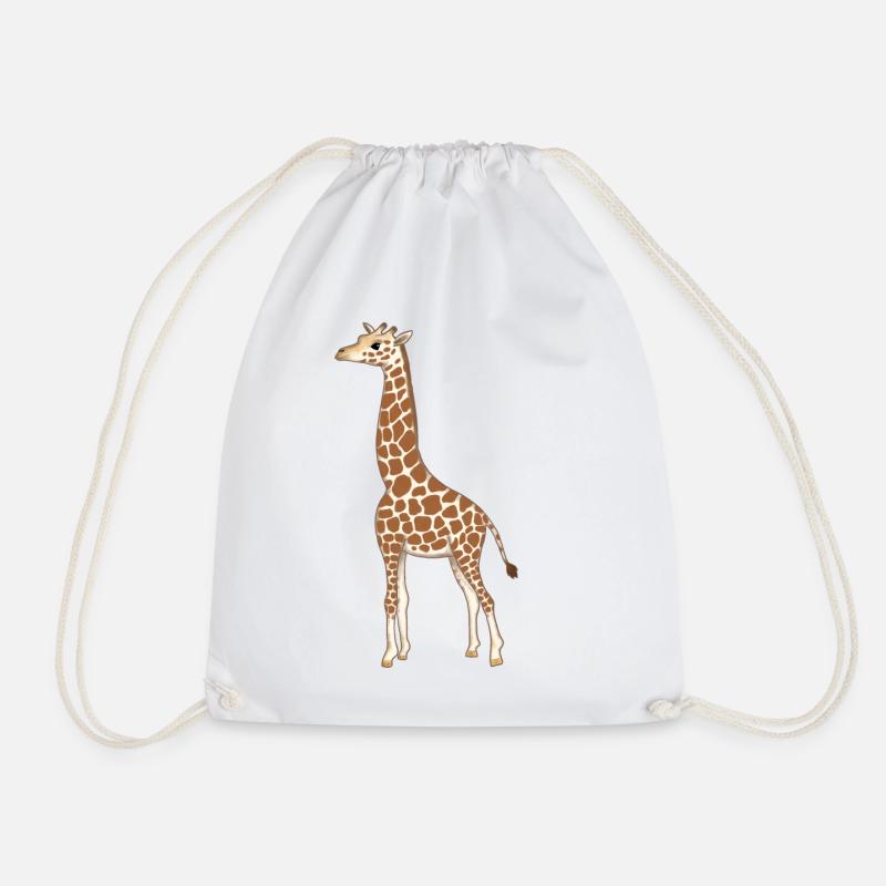 Giraffe Kinder - Turnbeutel - Weiß