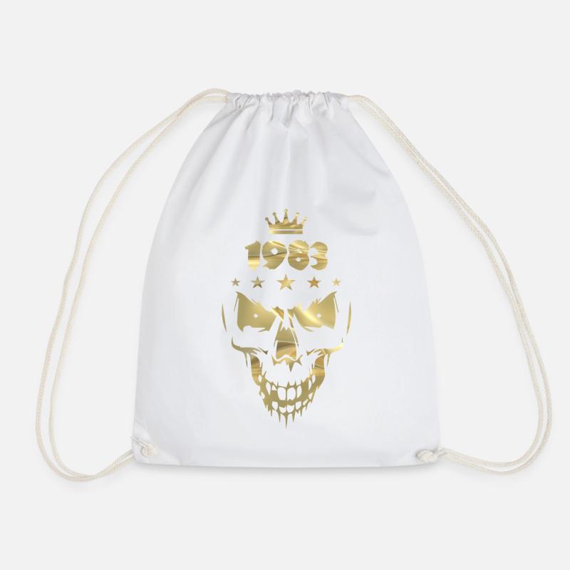 1983 Totenkopf Gold - Turnbeutel - Weiß