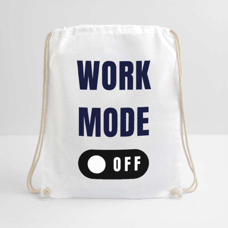 Work Mode Toggle Design Drawstring Bag