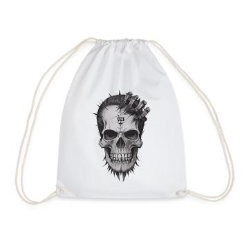 Cool Skull - Turnbeutel - Weiß - Vorne