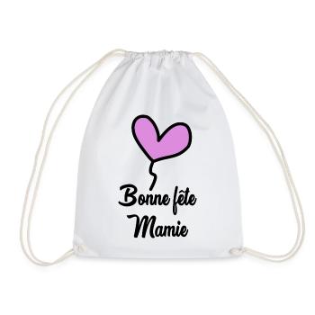 BONNE FÊTE MAMAN. MAMAN. FÊTE DES MÈRES. BONNE FÊT - Sac de sport léger - blanc - Devant