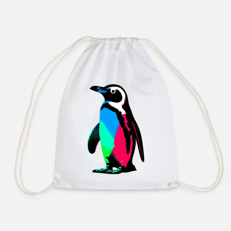 Pinguin - Turnbeutel - Weiß