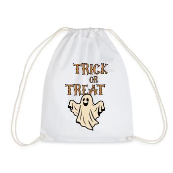Trick oder Treat Geister Halloween Retro - Turnbeutel - Weiß - Vorne