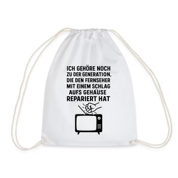 Generation Television Réparation TV - Sac de sport léger - blanc - Devant