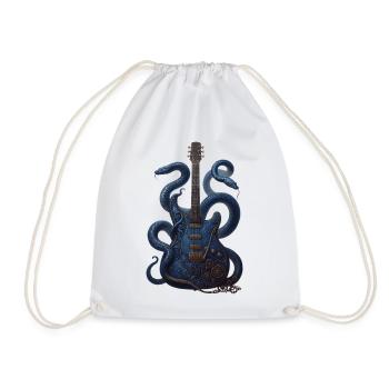 Guitar Snake - Sac de sport léger - blanc - Devant