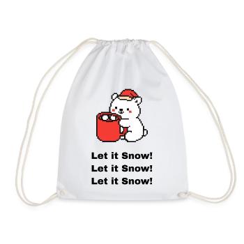 Little Polar Bear - Drawstring Bag - white - Front