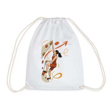 Femmes chemises de boulder – Femme graphique de motivation - Sac de sport léger - blanc - Devant