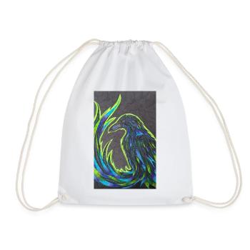 Phénix en plumage néon - Sac de sport léger - blanc - Devant