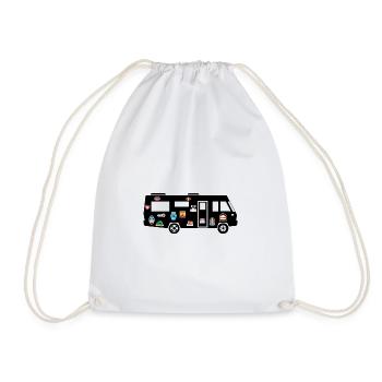 Intégral avec Stickers - Sac de sport léger - blanc - Devant