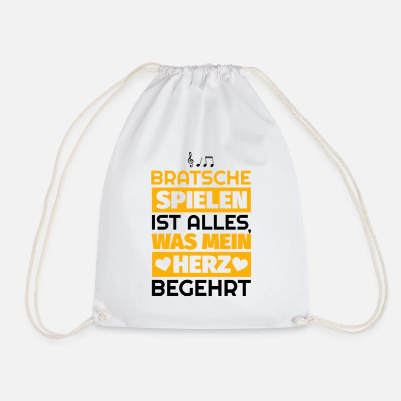 Bratsche Geschenke - Turnbeutel - Weiß