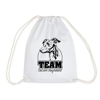 ÉQUIPE LÉVRIER ITALIEN Chiens Lévriers Wilsigns - Sac de sport léger - blanc - Devant