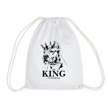Dogo Argentino Roi de tout Chiens Wilsigns - Sac de sport léger - blanc - Devant