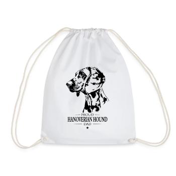 Hanoverian Hound Dad Dog Dog Hunting Dogs Wilsigns - Drawstring Bag - white - Front
