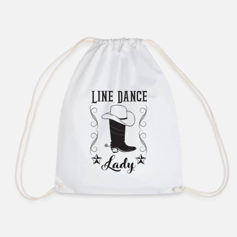 Line Dance Lady - Turnbeutel - Weiß