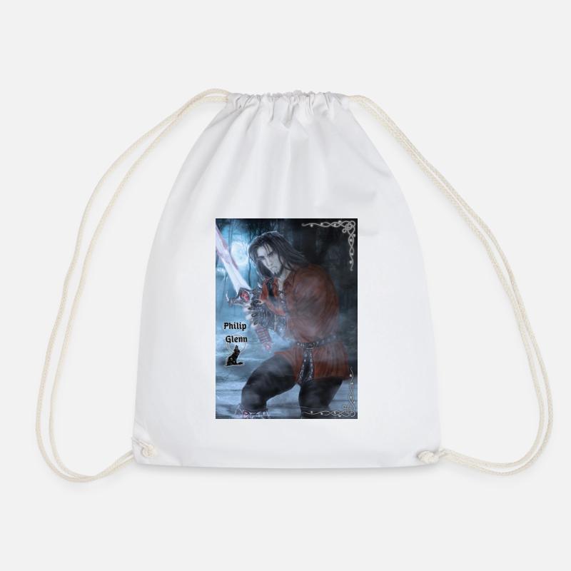 Philip Glenn - Drawstring Bag - white