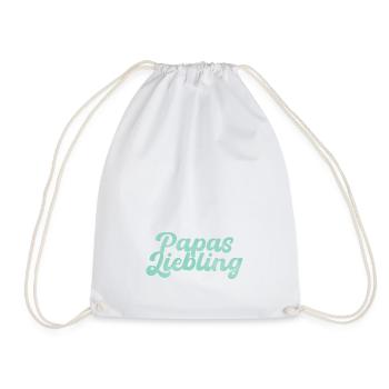 Papas Liebling bester Vater Geschenk - Turnbeutel - Weiß - Vorne