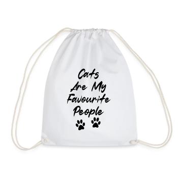 Homme Chat - Sac de sport léger - blanc - Devant