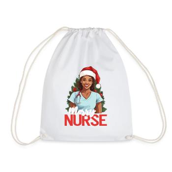 Frohe Weihnachten Krankenschwester - Turnbeutel - Weiß - Vorne
