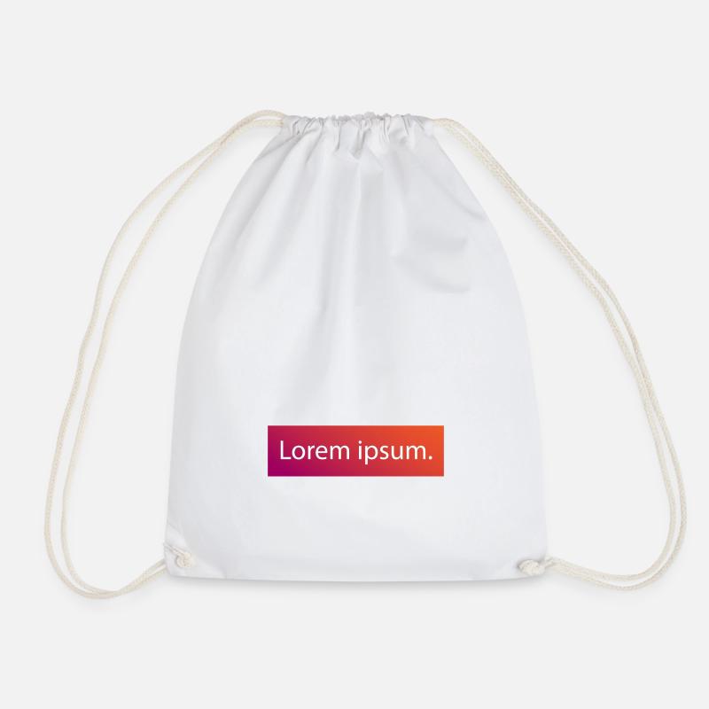 Lorem Ipsum - Turnbeutel - Weiß