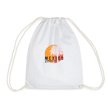 Artistic Mazatlan Mexico Cool Palm Tree Vacation - Drawstring Bag - white - Front