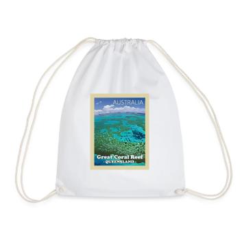 Great Barrier Reef - Turnbeutel - Weiß - Vorne