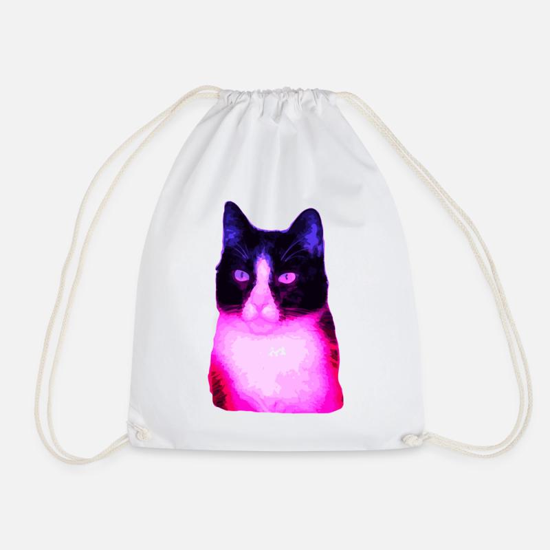 Katze Katzen cat - Turnbeutel - Weiß