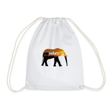nature - Drawstring Bag - white - Front