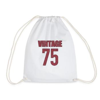vintage 1975 - Turnbeutel - Weiß - Vorne