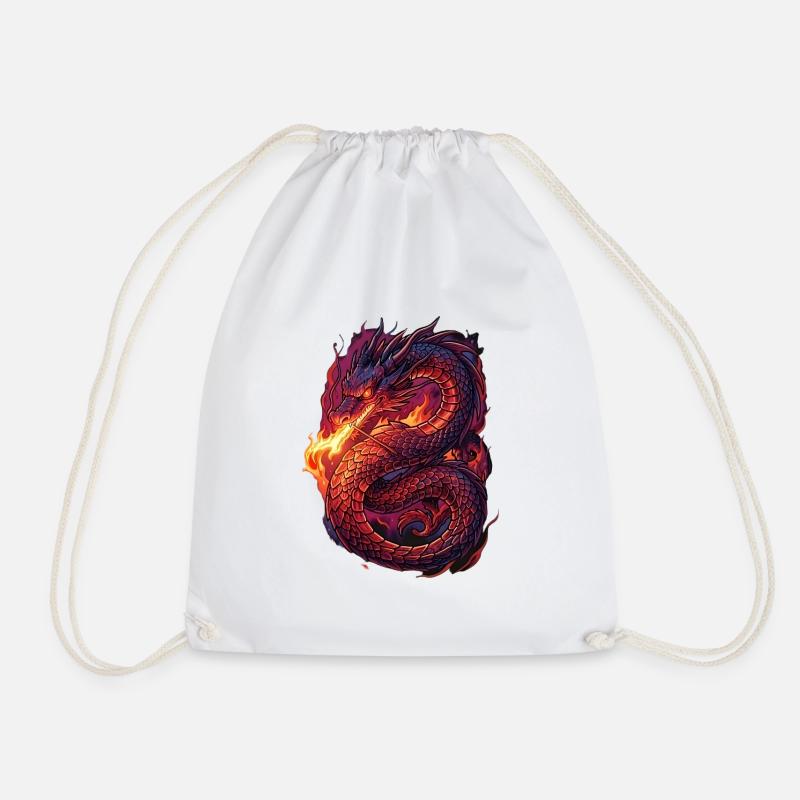 Tempête de Dragon de Feu - Sac de sport léger - blanc