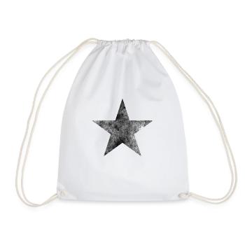 Étoile étoile vintage - Sac de sport léger - blanc - Devant