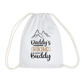 DADDY'S HIKING BUDDY - Turnbeutel - Weiß - Vorne