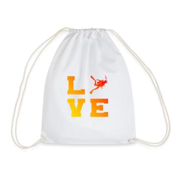 Plongée sous-marine Tauchen Plongée sous-marine Tauchen - Sac de sport léger - blanc - Devant