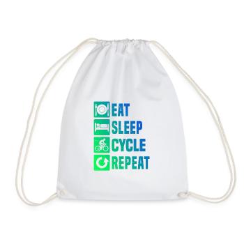 Road Bike Women Men Road Bike Road Bike Road Bike - Drawstring Bag - white - Front