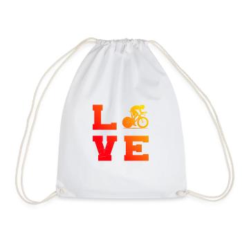 Men's Road Bike Road Bike Road Bike Women's Road Bike - Drawstring Bag - white - Front