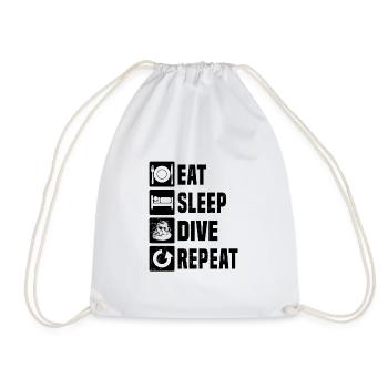 Plongée sous-marine Plongée sous-marine Plongée libre Scuba Diver - Sac de sport léger - blanc - Devant