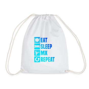 Dirt Bike Motocross Women's Dirt Biker Freestyle Mot - Drawstring Bag - white - Front
