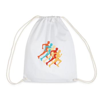 Fitness, Jogging, Jogging, Course à pied, Course à pied, Hommes - Sac de sport léger - blanc - Devant