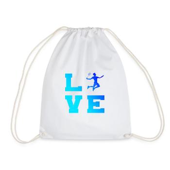 Squash Badminton Femme Badminton Homme Badminton - Sac de sport léger - blanc - Devant