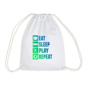 Racquetball Pickleball Racquetball Playing Pickleba - Drawstring Bag - white - Front