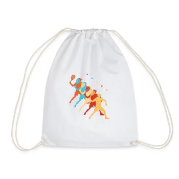 Pickleball Men's Pickleball Racquetball - Drawstring Bag - white - Front
