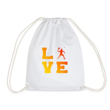 Racquetball Men's Pickleball Pickleball Pickleball Games - Drawstring Bag - white - Front