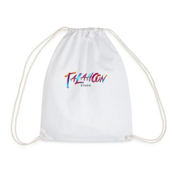 Talahoon Studios Rainbow Brushed (bright clothes) - Turnbeutel - Weiß - Vorne