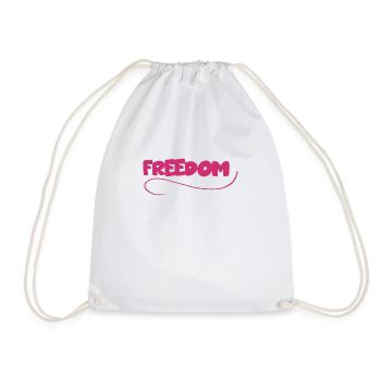 Freedom - Turnbeutel - Weiß - Vorne
