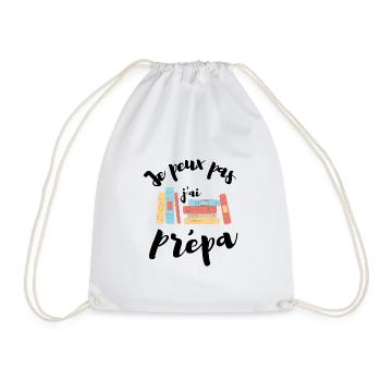 Je peux pas j'ai prépa - Sac de sport léger - blanc - Devant