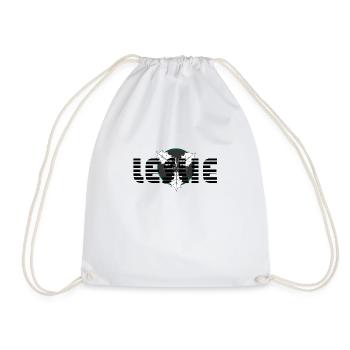 Leslie - typographie noir pour vos accessoires - Sac de sport léger - blanc - Devant